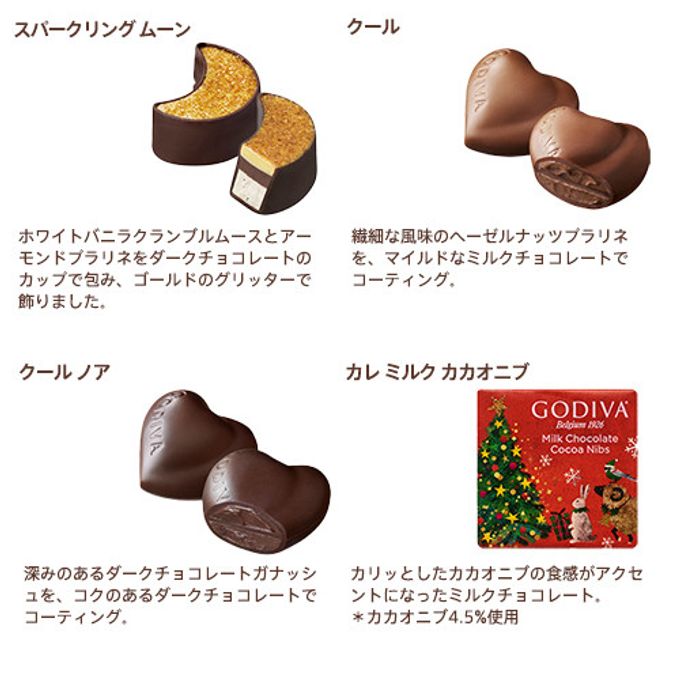 【GODIVA】ゴディバ 星降る森のクリスマス アソートメント（20粒入）  4