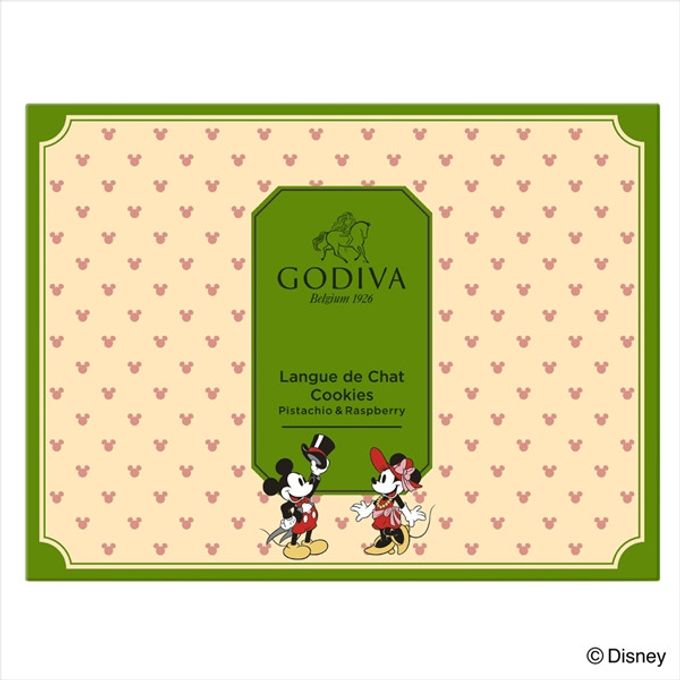 【GODIVA】【ミッキー＆ミニー】ピスタチオ＆ラズベリーラングドシャクッキー アソートメント（30枚入） 5