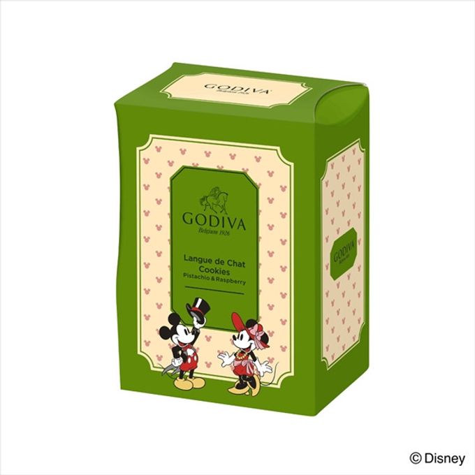 【GODIVA】【ミッキー＆ミニー】ピスタチオ＆ラズベリーラングドシャクッキー（4枚入） 4