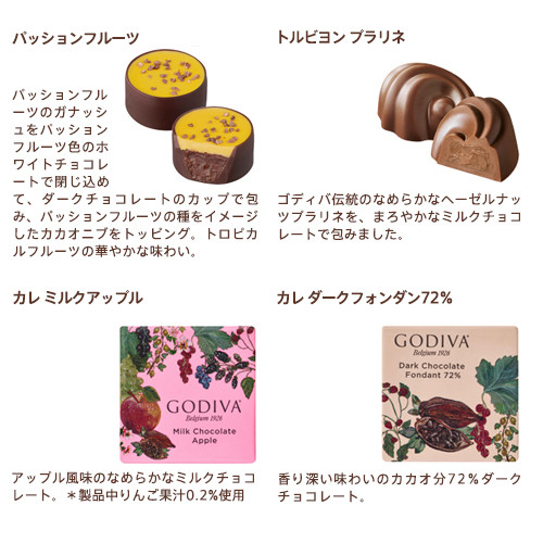 GODIVA】ゴディバ フルーツバスケット アソートメント（10粒入