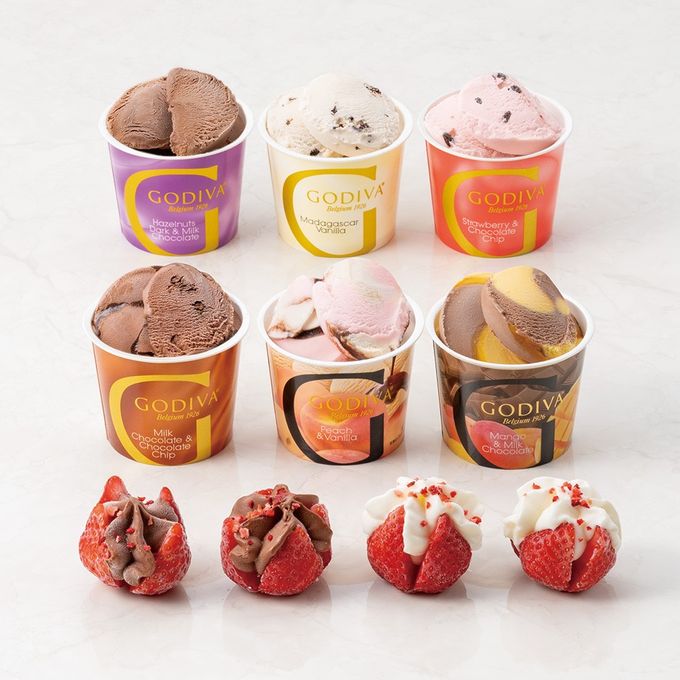 【GODIVA】カップアイス&あまおう苺ショコラアイス（10個入​）父の日2026 3