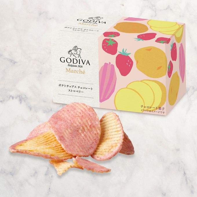 【GODIVA】ポテトチップス チョコレート ストロベリー 1