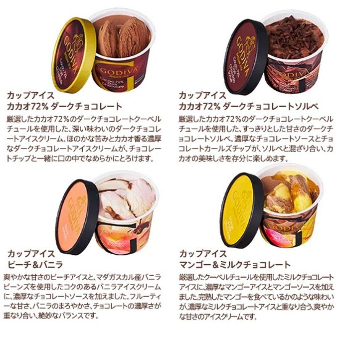   【GODIVA】  【オンラインショップ限定・送料込】アイス シーズナルコレクション（14個入）＋スプーン2本付き 4