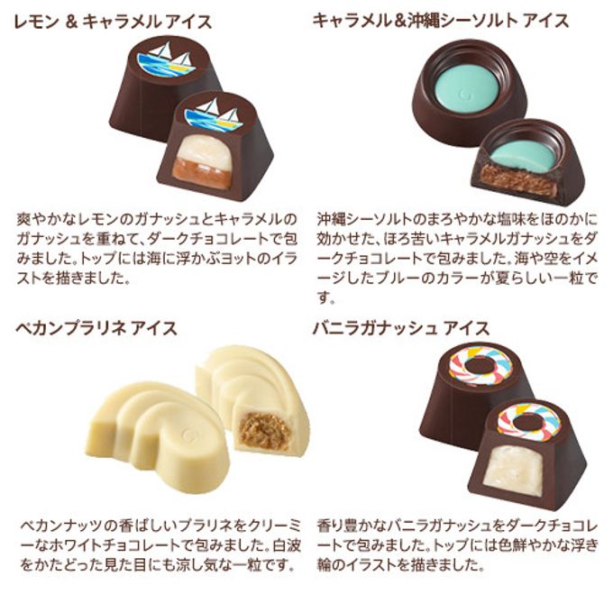 【GODIVA】ゴディバ サマー コレクション -海水浴の思い出- クッキー＆チョコレート アソートメント （クッキー8枚入/チョコレート 13粒入） 4