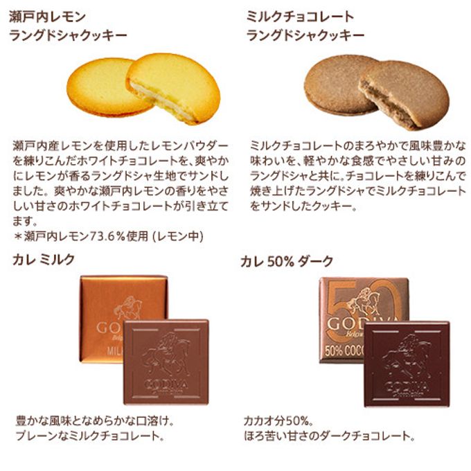 【GODIVA】ゴディバ サマー コレクション -海水浴の思い出- クッキー＆チョコレート アソートメント （クッキー8枚入/チョコレート 13粒入） 5