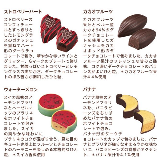 【GODIVA】ゴディバ フルーツバスケット セレクション（12粒入） 3