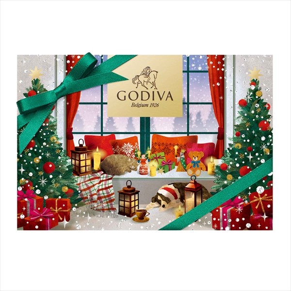 GODIVA】ブッシュ ド ノエル カレアソートメント（6枚入） クリスマス