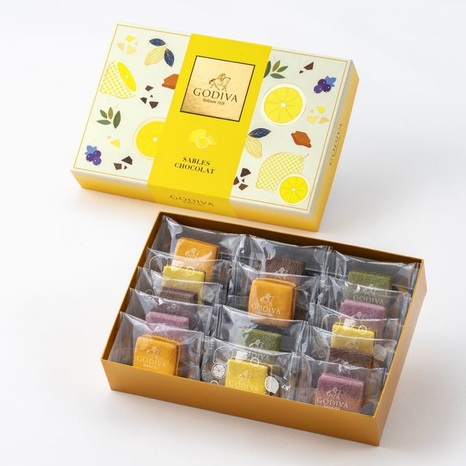 【GODIVA】サブレショコラ 瀬戸内レモン アソートメント（14個入） 1