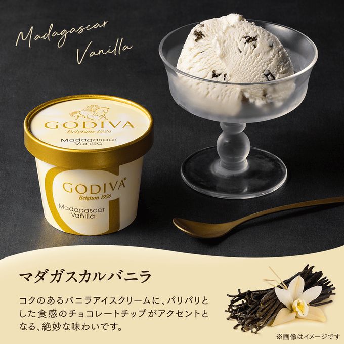 【GODIVA】【オンラインショップ限定・送料込】アイス コレクション 120ml（8個入）＋ スプーン1本付き  6