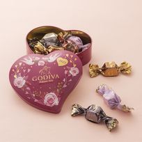 【GODIVA】ブーケ ド ゴディバ G キューブ アソートメント ハート缶（10粒入）​