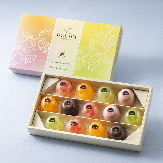 【GODIVA】ムースショコラ エ カカオフルーツジュレ（13個入） 1