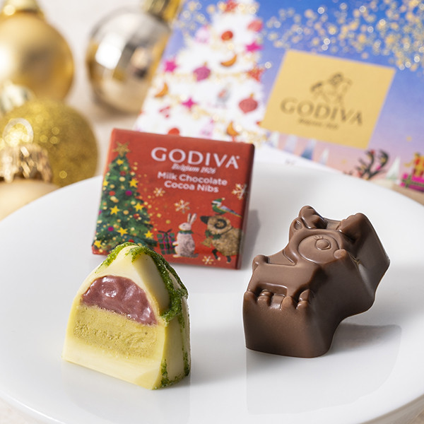 GODIVA】ゴディバ 星降る森のクリスマス アソートメント（4粒入） （GODIVA） | Cake.jp