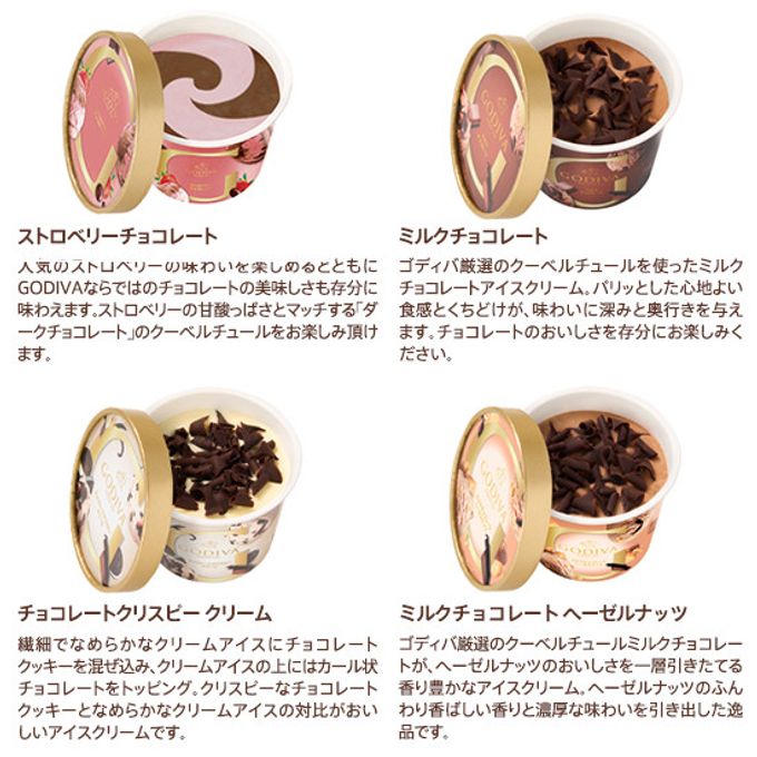 【GODIVA】【オンラインショップ限定・送料込】カップアイス＆もちアイス(6個入) 2