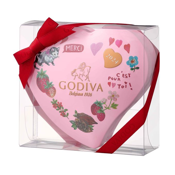 【GODIVA】ゴディバ フルーツバスケット G キューブ アソートメント ハート缶（10粒入） 2