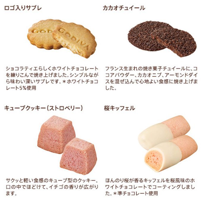 【GODIVA】ゴディバ クッキーセット 桜  5