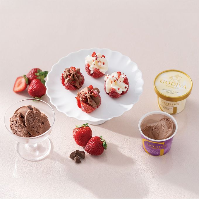 【GODIVA】カップアイス&あまおう苺ショコラアイス（10個入​）父の日2026 5