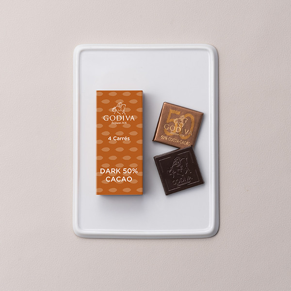 GODIVA】カレ 50% ダーク（4枚入） （GODIVA） | Cake.jp