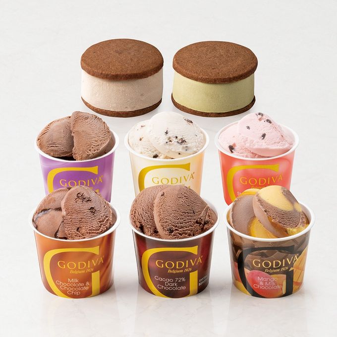 【GODIVA】カップアイス&サンドアイス（8個入​）父の日2026 2