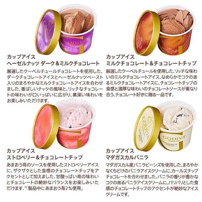   【GODIVA】  【オンラインショップ限定・送料込】アイス シーズナルコレクション（8個入）＋スプーン1本付き 3