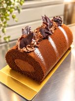 【無添加・てん菜糖使用】〜米粉のチョコロールケーキ〜
