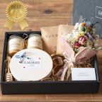 人気NO.1【幸せを贈るハッピーBOX】ドライフラワーブーケとスイーツのセット 誕生日 結婚祝い 内祝い バレンタイン2026 ホワイトデー2026 1