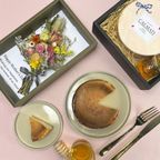 【BOX入りドライフラワー】＆濃蜜チーズケーキ はちみつ付き   8