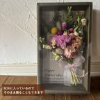 BOX入りドライフラワーと濃蜜チーズケーキのセット ギフト プレゼント 誕生日 4