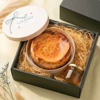 はちみつをかけて完成する濃蜜チーズケーキ  はちみつ付き 父の日2026