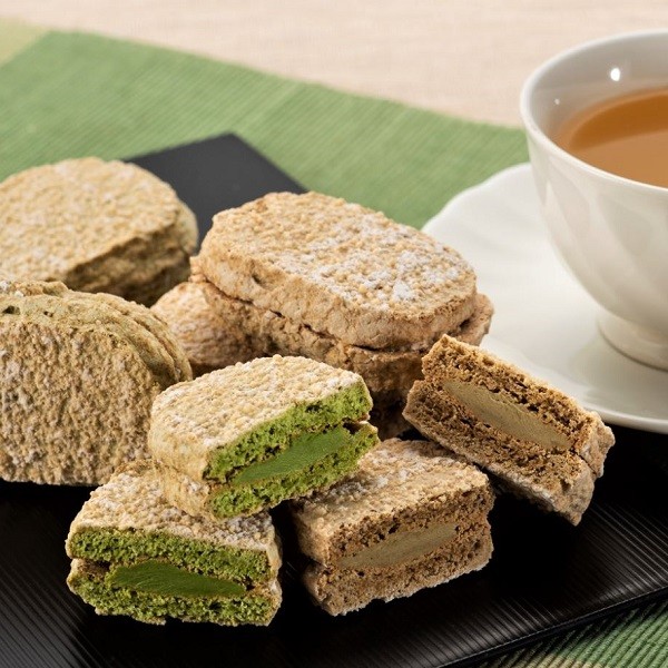京都 きよ泉】 宇治抹茶ダックワーズ・ほうじ茶ダックワーズ 8個