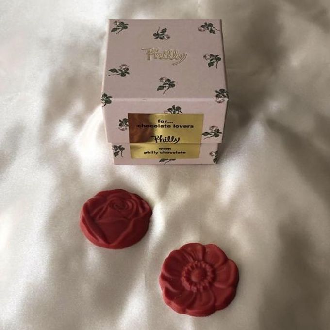 mini rose cube box(pink）  1