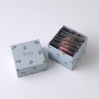 mini rose cube box(blue)  2