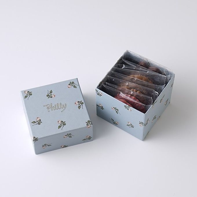 mini rose cube box(blue)  2