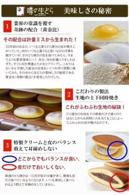噂の生どら（いちじくと定番5種）10個セット 6