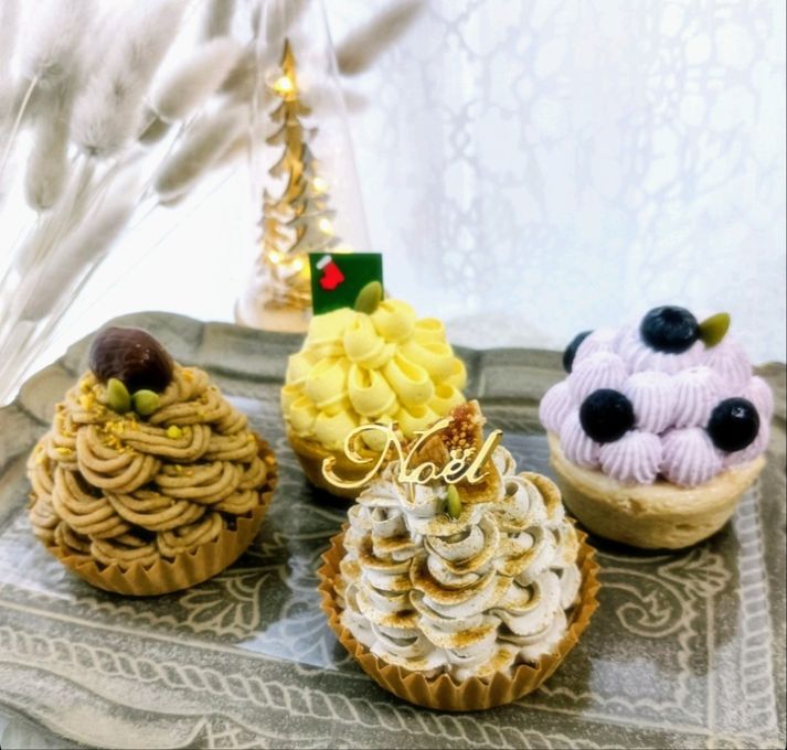 ☆Christmas限定☆ヴィーガン&グルテンフリーケーキ 4個セット《ヴィーガンスイーツ》 1