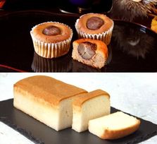 地酒ケーキ＆一粒栗の焼きモンブラン 