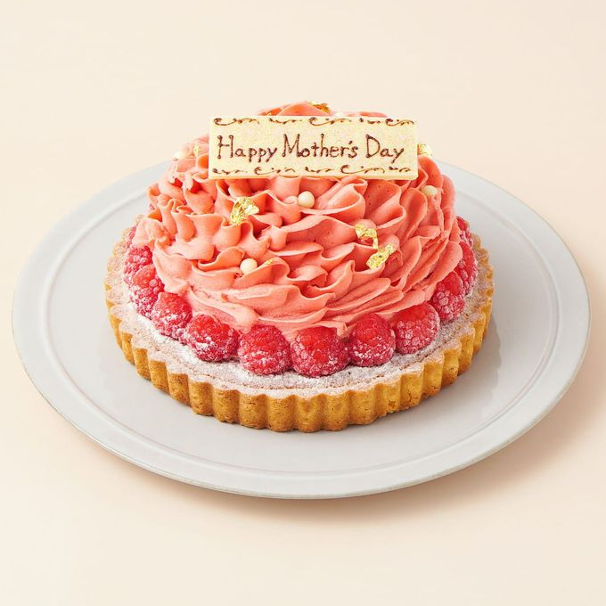 【SALON BAKE ＆ TEA】カーネーションタルト 4号 《Cake.jp限定》 母の日2024 1