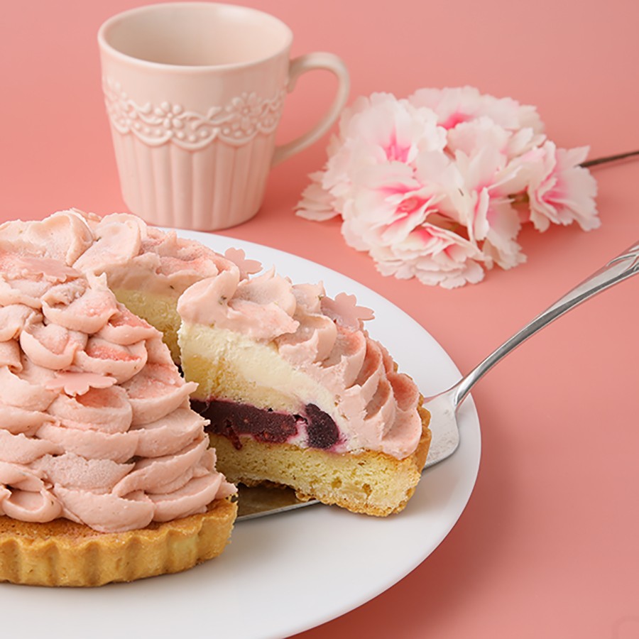 【SALON BAKE ＆ TEA】季節限定 春の内祝いに 桜タルト 5号 15cm 2