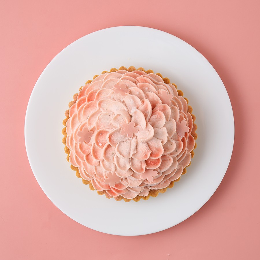【SALON BAKE ＆ TEA】季節限定 春の内祝いに 桜タルト 5号 15cm 4