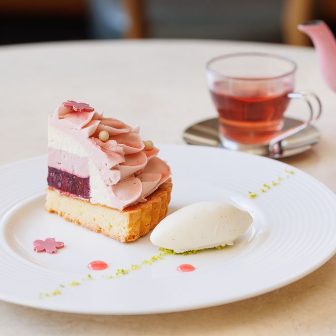 【SALON BAKE ＆ TEA】桜のモンブランタルト 5号 3