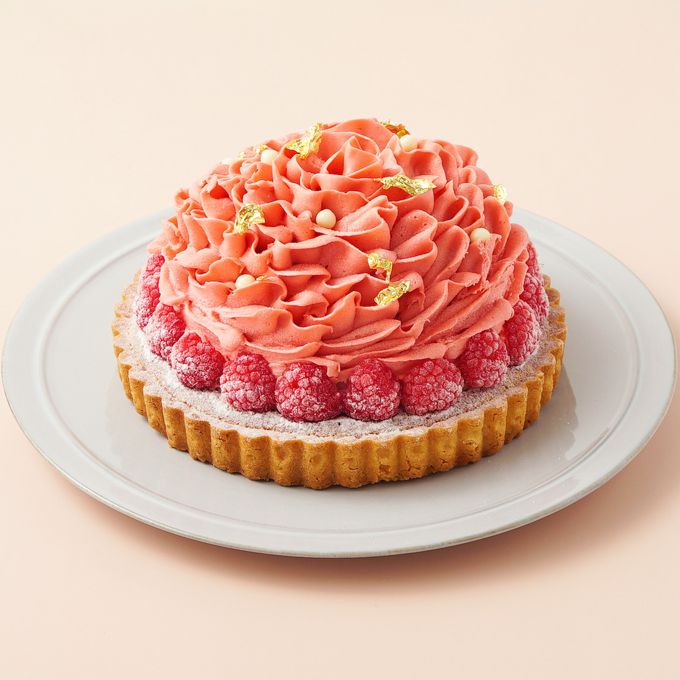 【SALON BAKE ＆ TEA】カーネーションタルト 5号 《Cake.jp限定》 母の日2024 3