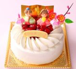 ひな祭り苺ホワイトデコレーションケーキ 5号  1