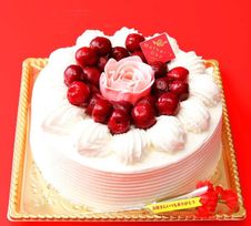  母の日チェリーデコレーションケーキ ５号 