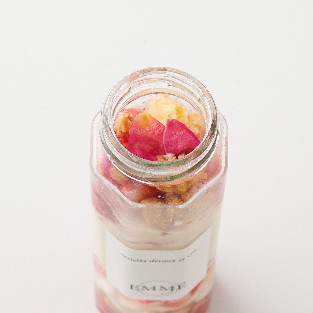 薔薇の瓶パフェ2本セット【E.F.lab×EMME×Cake.jp】表参道の人気スイーツ店[EMME]が誇る実力の一品 6
