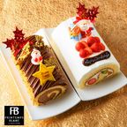 クリスマスプランタンヌーボー＆ノエル生ショコラモンブランロール フルーツロールケーキ チョコレートケーキ 2本  (noelfukubukuro-2f) クリスマス2023 2