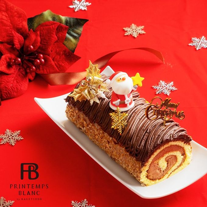 ノエル生ショコラモンブランロール ショコラロールケーキ 18cm  (noelnamachoco-3f)  クリスマス 2025 2