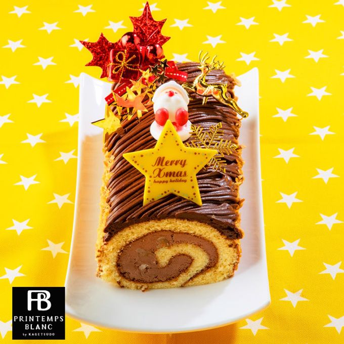 クリスマスプランタンヌーボー＆ノエル生ショコラモンブランロール フルーツロールケーキ チョコレートケーキ 2本  (noelfukubukuro-2f) クリスマス2023 5