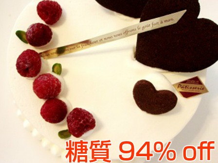 【糖質94％off！糖質制限・低糖質スイーツ】ラズベリーのバースデーケーキ 5号（15cm） 2