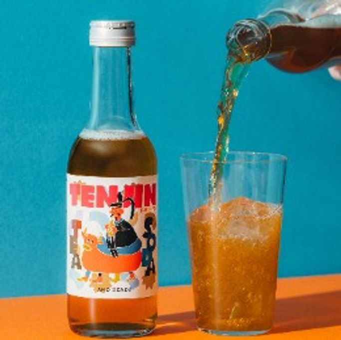 福岡県産 八女茶葉 TENJIN TEE SODA 3本セット 1