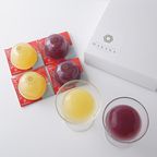 岡山県産果実100％とろけるような濃質食感 清水白桃・ピオーネジュレ6個入  10