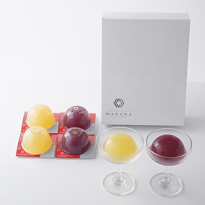 岡山県産果実100％とろけるような濃質食感 清水白桃・ピオーネジュレ6個入  1